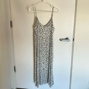 Reformation spaghetti strap dress with slit